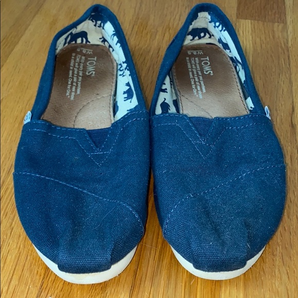 navy blue toms shoes womens